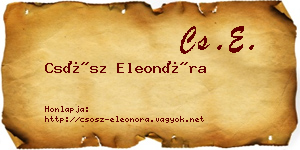 Csősz Eleonóra névjegykártya